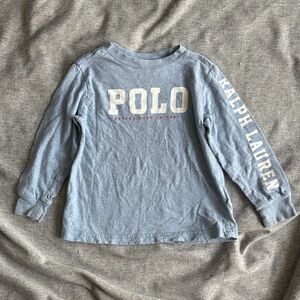 Polo by Ralph Lauren Blue Long Sleeve Tee - 2/2T
